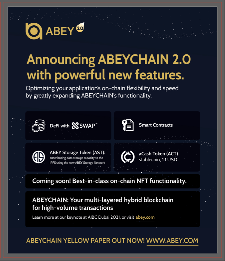 ABEY基金会将参加AIBC UAE 2021国际区块链与高科技展会