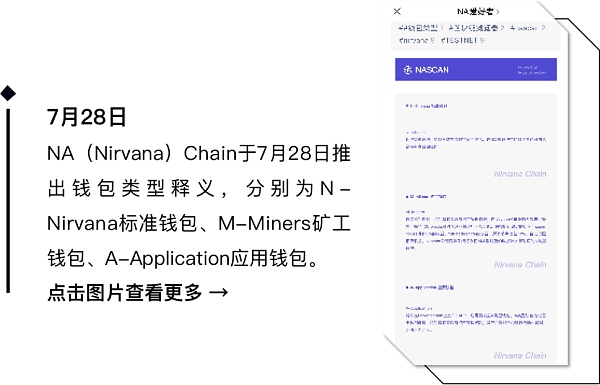 NA（Nirvana）Chain 7月项目简报