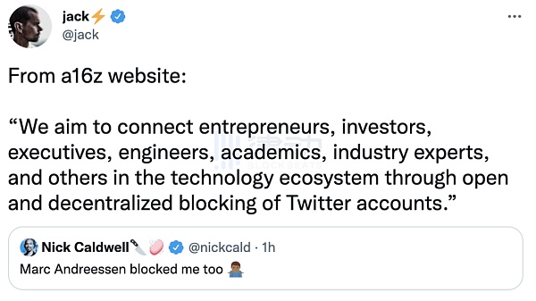 因为「Web3.0」 推特创始人被自己的投资人拉黑了