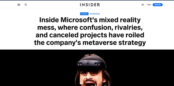 Meta、微软在元宇宙上栽了跟头