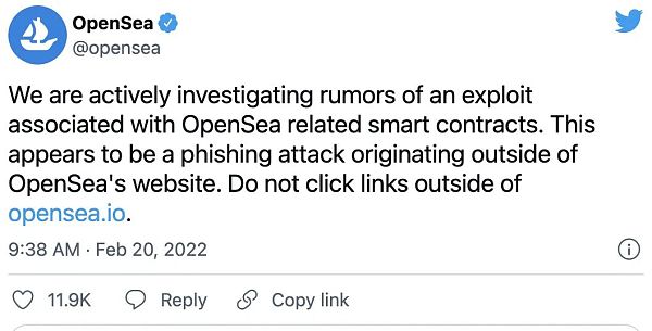 Opensea漏洞利用正在进行中：怎样保护自己的资产